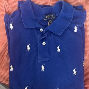 Ralph Lauren Royal Blue Polo with White Accents